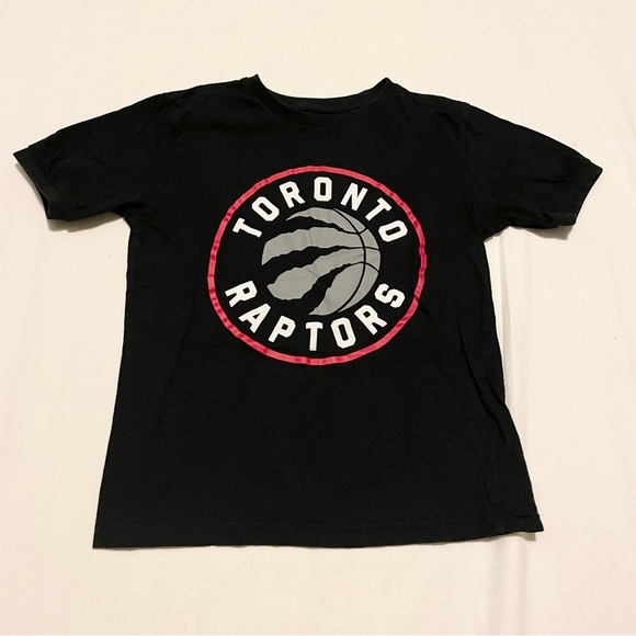 Toronto Raptors Kids Black T-Shirt Size Medium 7/8 - Picture 1 of 16